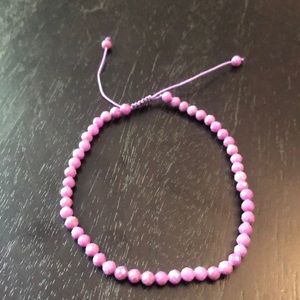 Phosphosiderite faceted beaded bracelet